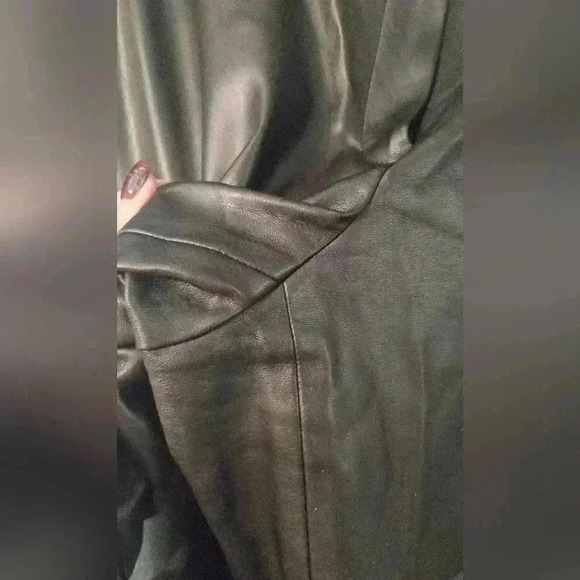 Theory Black casual Ankle Cut faux leather Size 8 - Picture 6 of 16